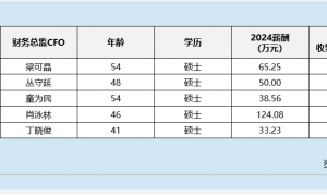 通用设备行业财务总监CFO观察：三川智慧童为民违规收到2次警示函 2024年薪酬为39万元